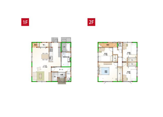 高知市介良 　新築一戸建て⑱の間取り|収納が充実した4LDKです。※イメージ画像です。