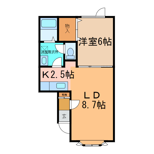 ESPOIRⅠ.Ⅱの間取り
