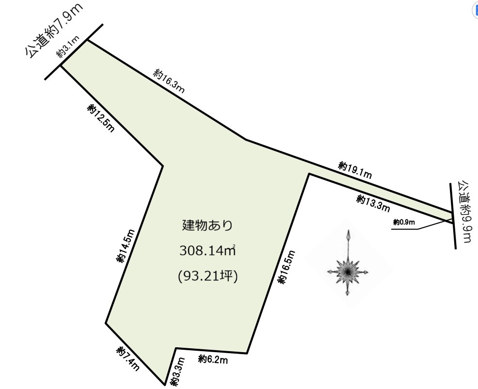 名古屋市名東区西里町五丁目土地の地図