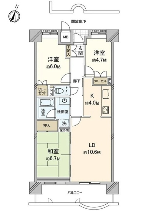 オーベル井口の間取り