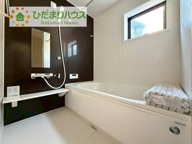 【浴室】 | 第2つくば市城山　新築戸建 | 今日も１日お疲れでした。広いお風呂で疲れを癒してください、、、♡