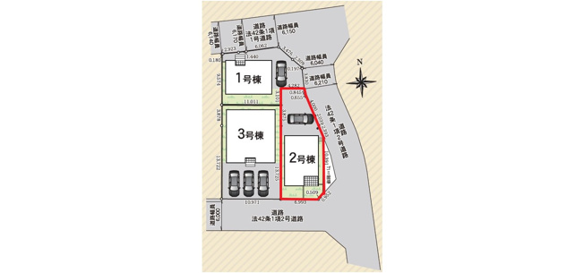 【区画図】 | クレイドルガーデン西岐波