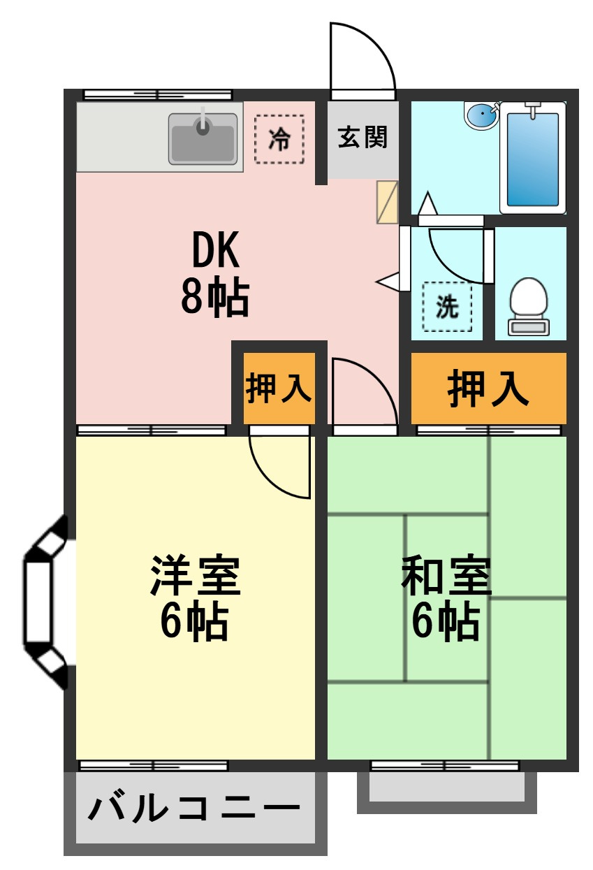 ヴィリアⅠの間取り