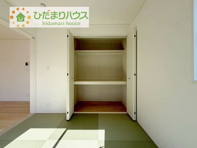 【収納】 | 土浦市並木第15　新築戸建　5号棟 | 和室にも大容量のクローゼット完備！
お布団やお子様のおもちゃなどがスッキリ収納できますね(^^♪