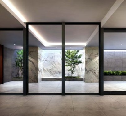 オープンンレジデンシア神楽坂プレイスのロビー