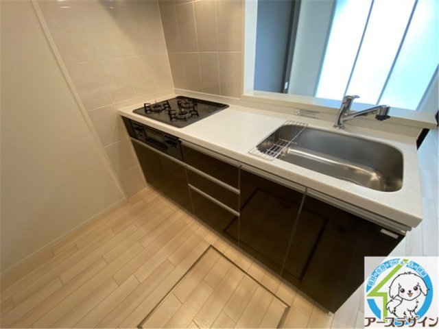 ウィステリアのキッチン|パース写真