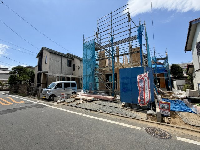 練馬区南田中2丁目　長期優良住宅　土地32坪～34坪　限定3棟の前面道路含む現地写真