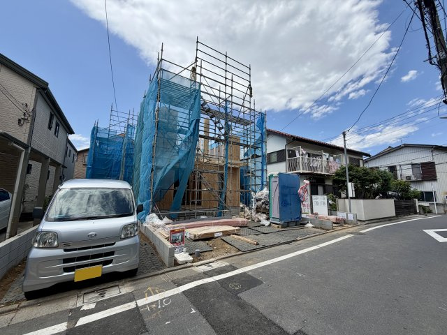 練馬区南田中2丁目　長期優良住宅　土地32坪～34坪　限定3棟の前面道路含む現地写真