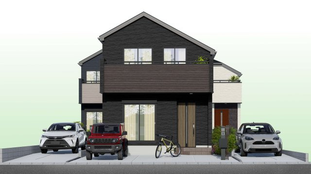 練馬区南田中2丁目　長期優良住宅　土地32坪～34坪　限定3棟の画像