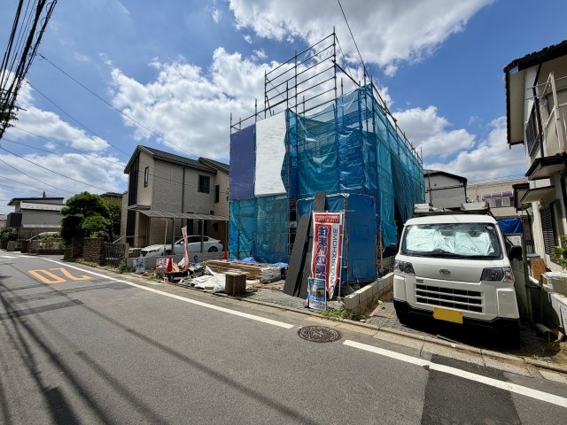 練馬区南田中2丁目　長期優良住宅　土地32坪～34坪　限定3棟の前面道路含む現地写真