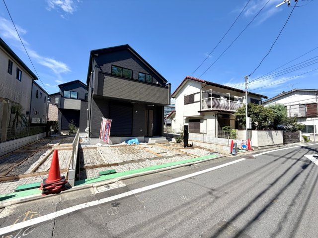 練馬区南田中2丁目　長期優良住宅　土地32坪～34坪　限定3棟の前面道路含む現地写真