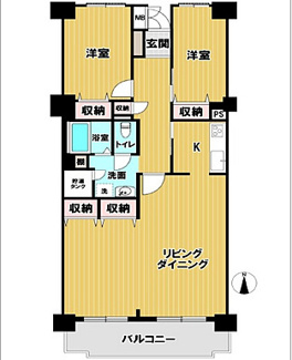 【間取り】 | パストラルハイム宇品
