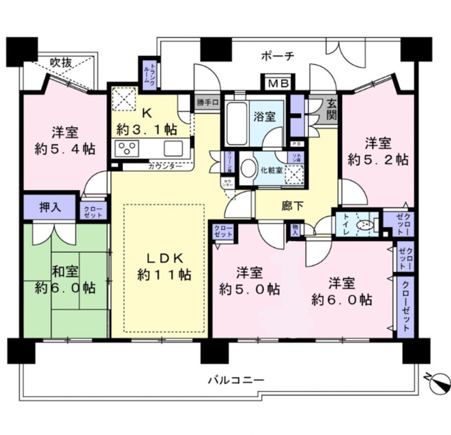 【間取り】の画像