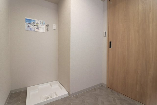 須磨パークヒルズC棟のランドリースペース