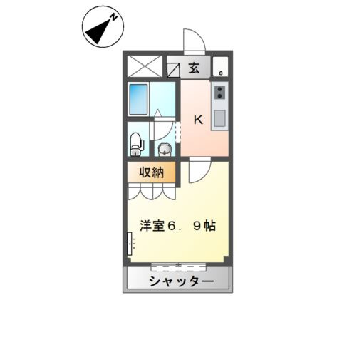 エクセルハイツ岡田の間取り