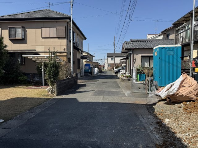 中央区和合町　第1の前面道路含む現地写真|前面道路を西側を向いて撮影しました。