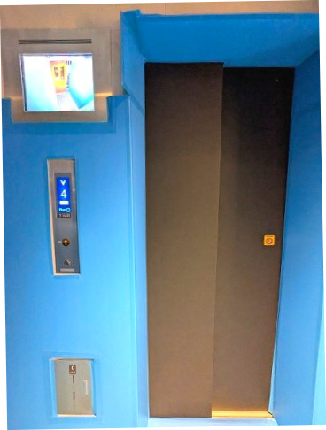 RETERRACE三ノ輪ウエストの設備|防犯モニター付セキュリティエレベーターです、ボタンは非接触で感染防止のエレベーターです