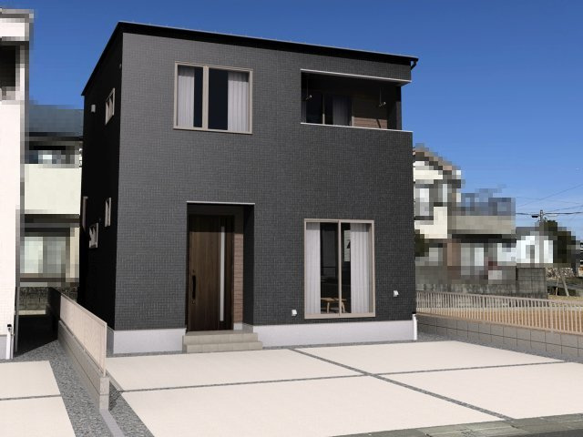 高知市鴨部 ⑨ 新築戸建ての完成予想図|⑨　外観の完成予想図です