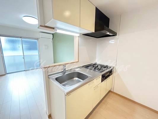 クレール虹のキッチン|3口ガスコンロ♪