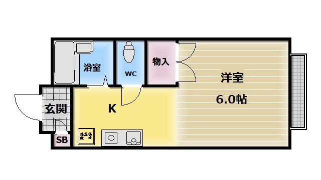 【間取り】 | エステートピアナカタC棟 | ※号室により写真が異なる場合がございます