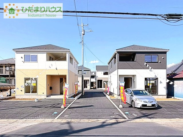 【外観】 | つくば市台町第3　新築戸建　1号棟 | 小中学校まで、それぞれ徒歩15分圏内！制震装置設置住宅(^^)繰り返す地震に効果を発揮します。
