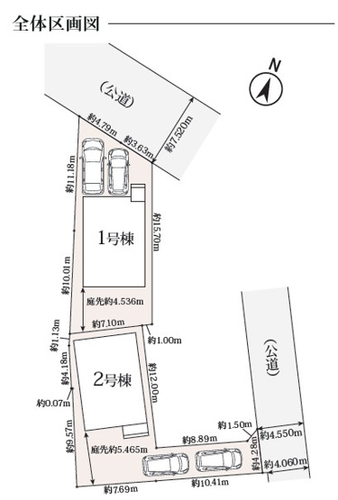 【区画図】 | 伊勢原市田中　全２棟　新築住宅