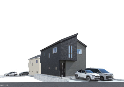 【外観パース】 | 伊勢原市田中　全２棟　新築住宅