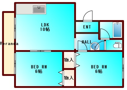 【間取り】 | 矢田マンション