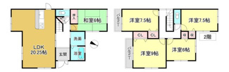【間取り】 | 大津市雄琴6丁目23-1　中古戸建