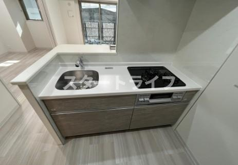 大阪市東淀川区東中島４丁目の賃貸マンションのキッチン
