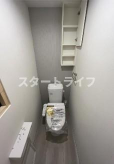 大阪市東淀川区東中島４丁目の賃貸マンションのトイレ