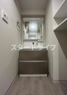 大阪市東淀川区東中島４丁目の賃貸マンションの洗面所