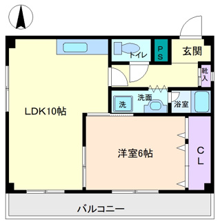 【間取り】 | Good Life | 南向きの1LDKのお部屋です！