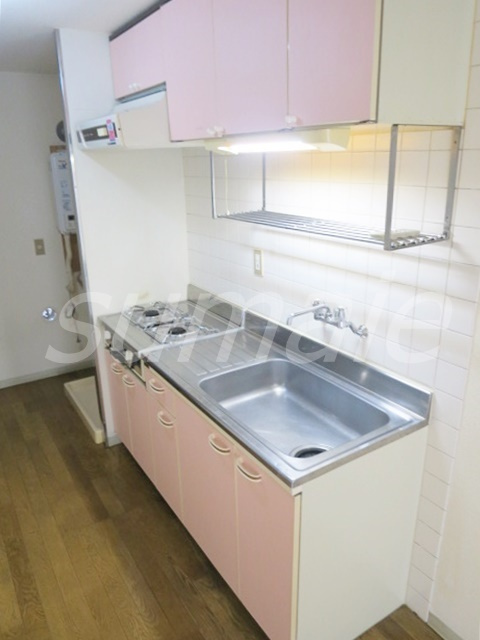 ホワイトローズのキッチン|2口ガスコンロ設置可のキッチンです☆