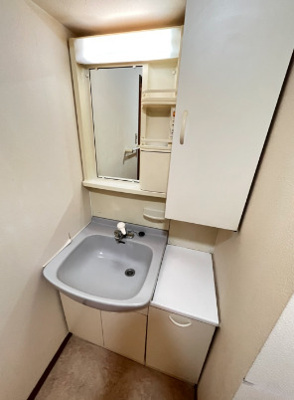 【独立洗面台】 | ピカイヤ巣鴨 | 独立洗面台、小物を置くことができて便利です