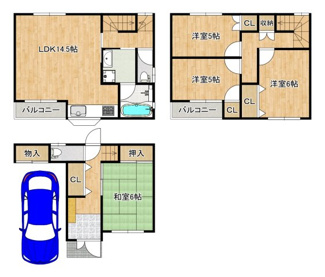 【間取り】 | 鷹合２丁目　中古一戸建