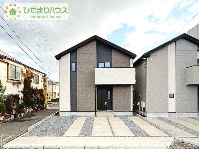 【外観】 | 土浦市中央3期　新築戸建　2号棟 | スタイリッシュな外観です(^^)/