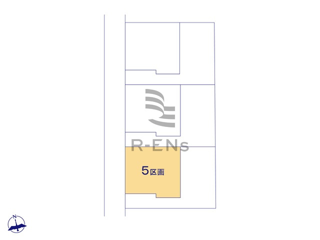 【区画図】 | 西東京市北原町１丁目　売地　５区画 | 全6区画の新しい街並みの誕生です