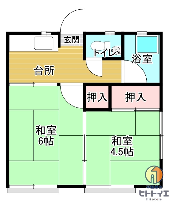 静香荘の間取り