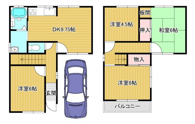 堺市中区辻之　中古戸建の間取り