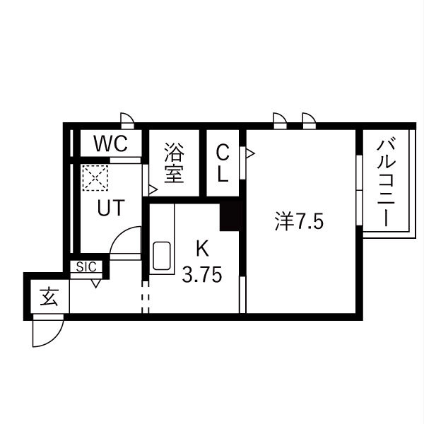 アヴニール西新町の間取り