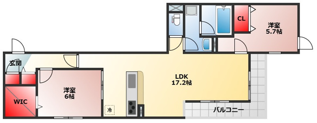 【間取り】 | D-residence西野A棟