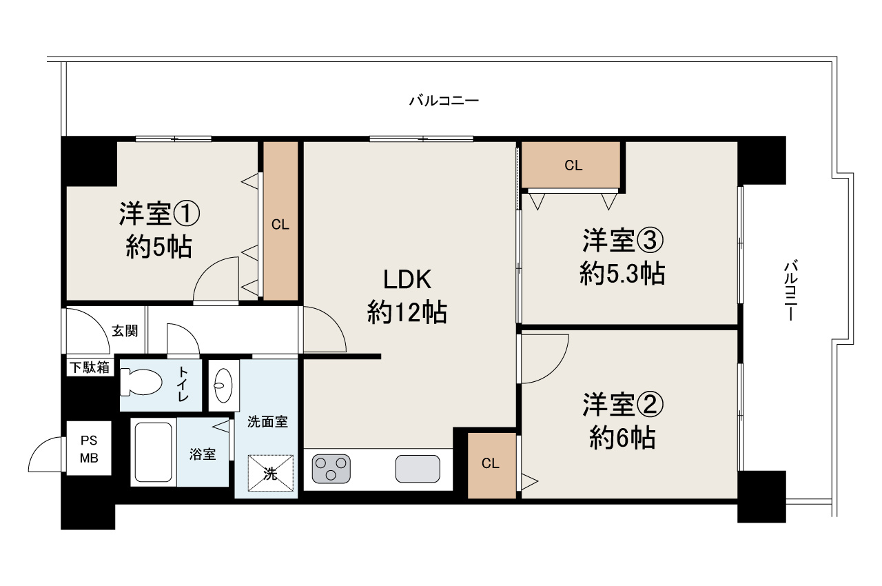 【間取り】の画像