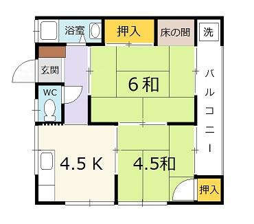 翠荘の間取り