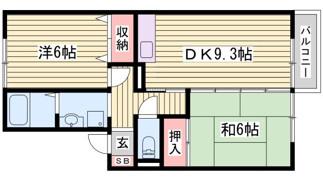 シティー長尾Ⅱの間取り
