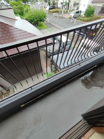かつみハイツのバルコニー