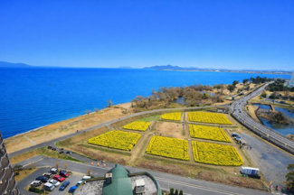 【展望】 | 琵琶湖アーバンリゾート2番館 | ベランダからの眺望、AIで青空加工しています
