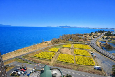 【展望】 | 琵琶湖アーバンリゾート2番館 | ベランダからの眺望、AIで青空加工しています