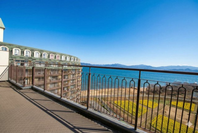 【バルコニー】 | 琵琶湖アーバンリゾート2番館 | ベランダからの眺望、AIで青空加工しています