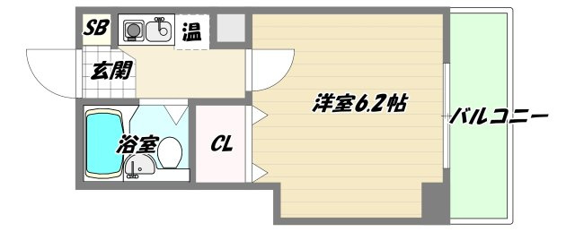 大阪市淀川区宮原１丁目の賃貸マンションの間取り